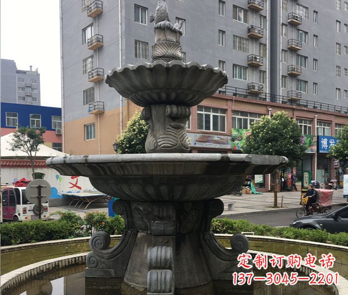 甘肃小区景观仿古喷泉石雕
