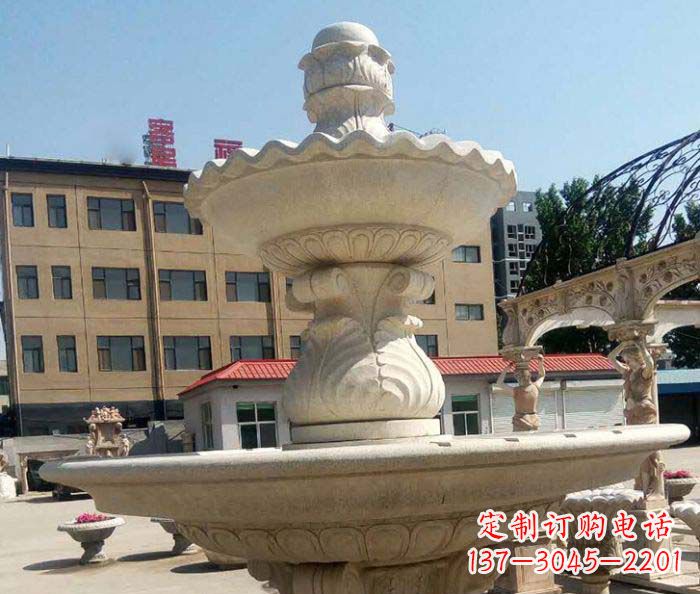 甘肃小区景观砂岩大型喷泉石雕