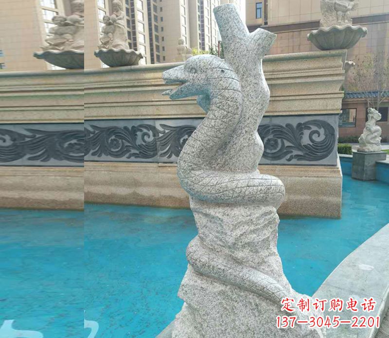 甘肃小区十二生肖雕塑动物石雕