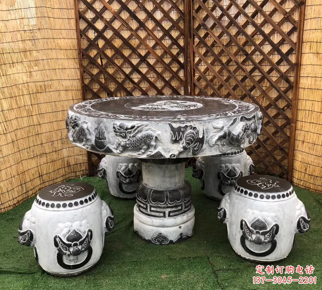 甘肃小区休闲创意石桌凳