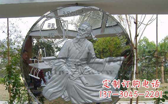 甘肃校园不锈钢名人浮雕