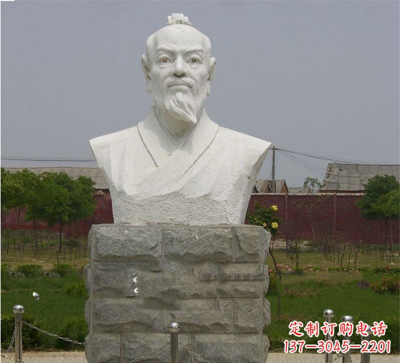 甘肃校园大理石张衡雕塑