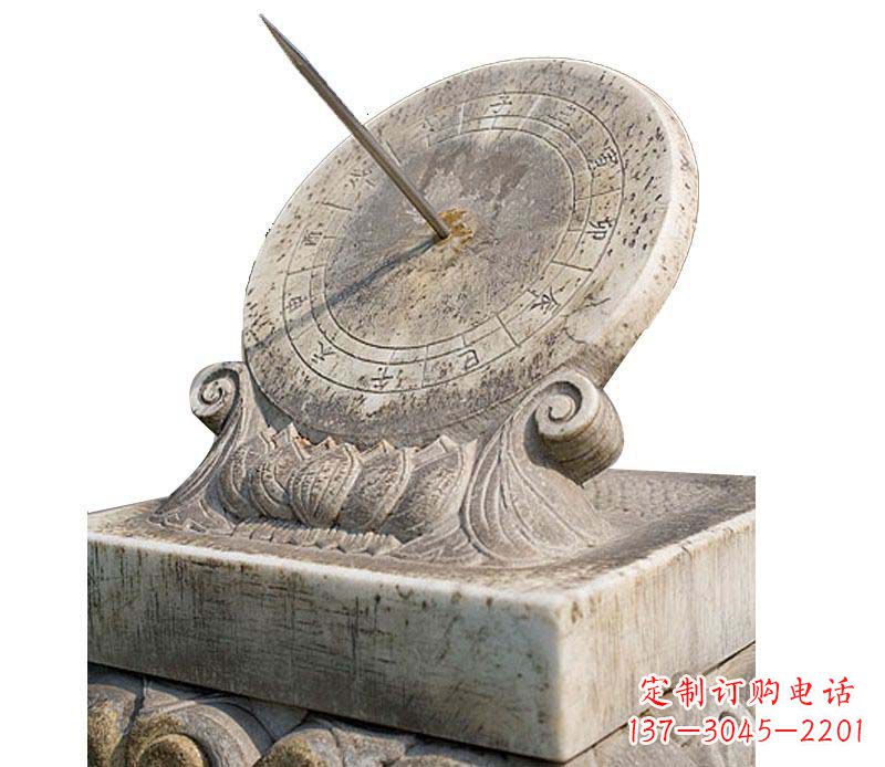 甘肃校园大理石日晷景观石雕