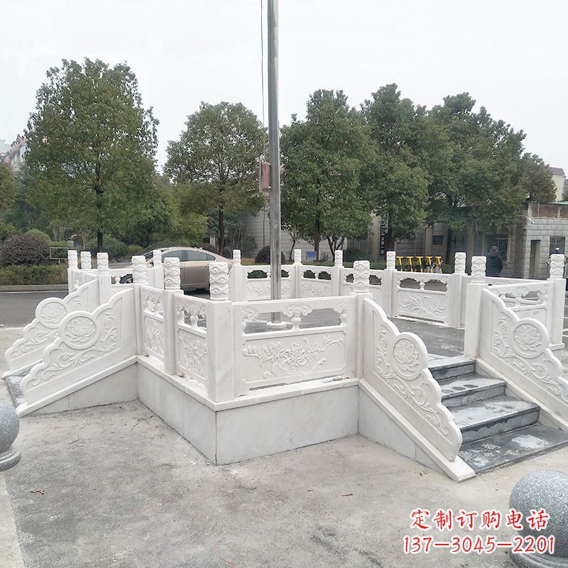 甘肃校园广场石雕升旗台