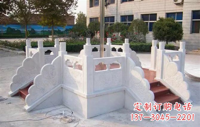 甘肃校园汉白玉升旗台