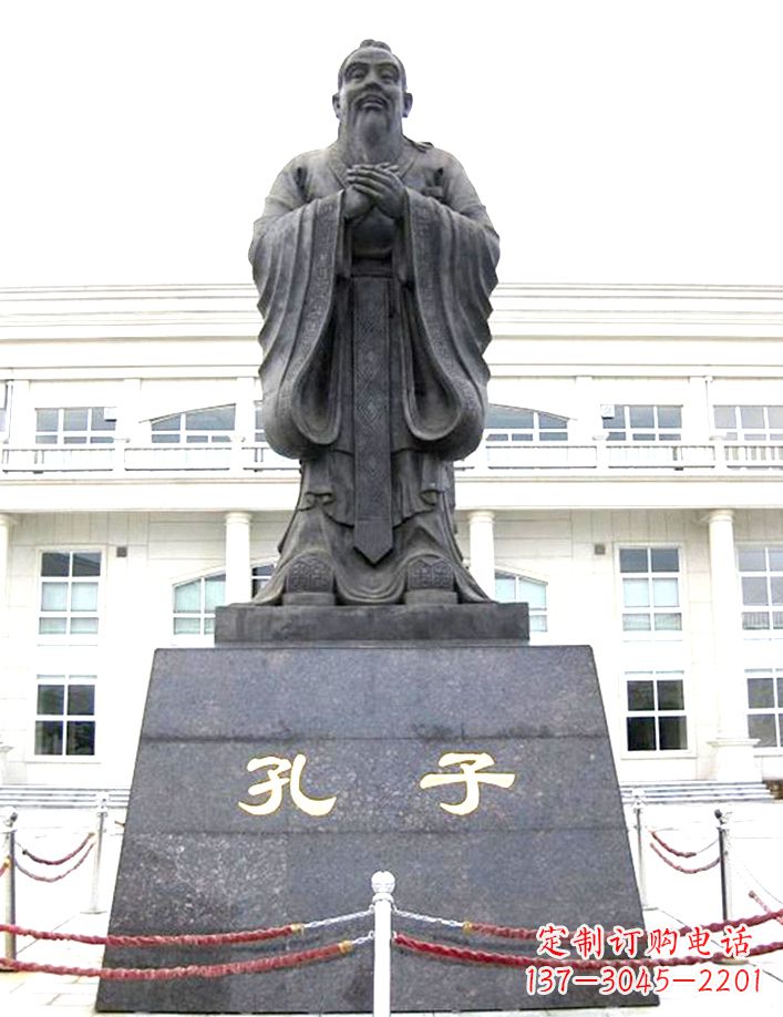 甘肃校园孔子雕塑