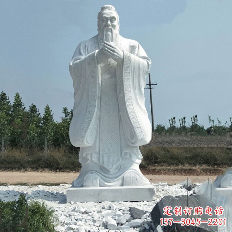 甘肃校园孔子人物雕像