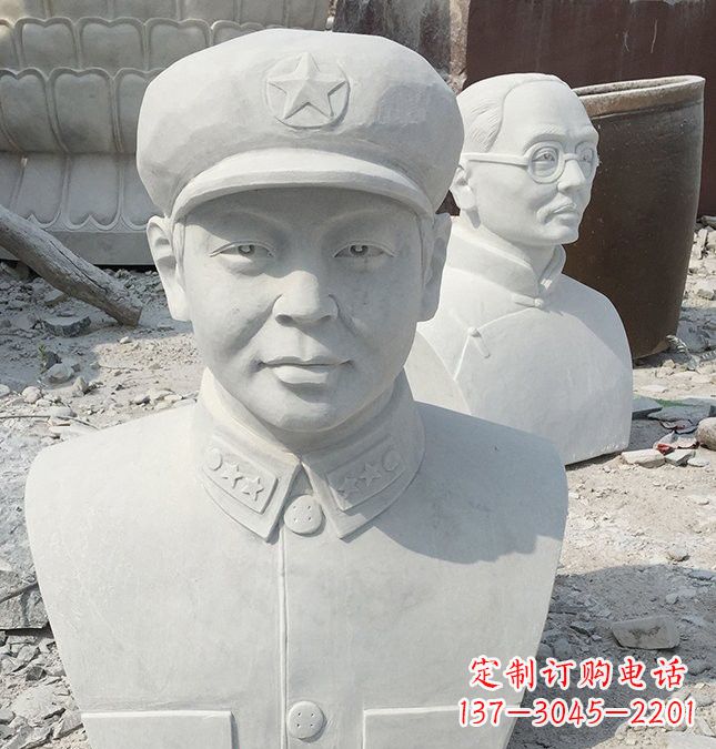 甘肃校园雷锋头像石雕