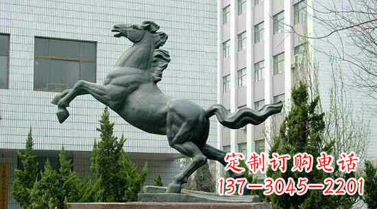 甘肃校园龙马精神铜雕