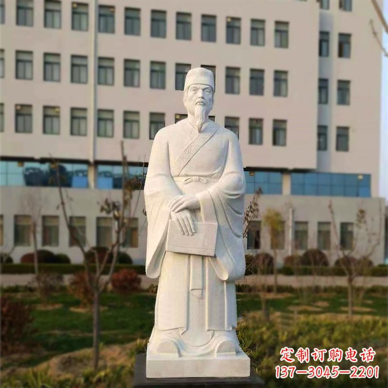 甘肃校园名人汉白玉雕塑医院医学院古代著名人物雕像