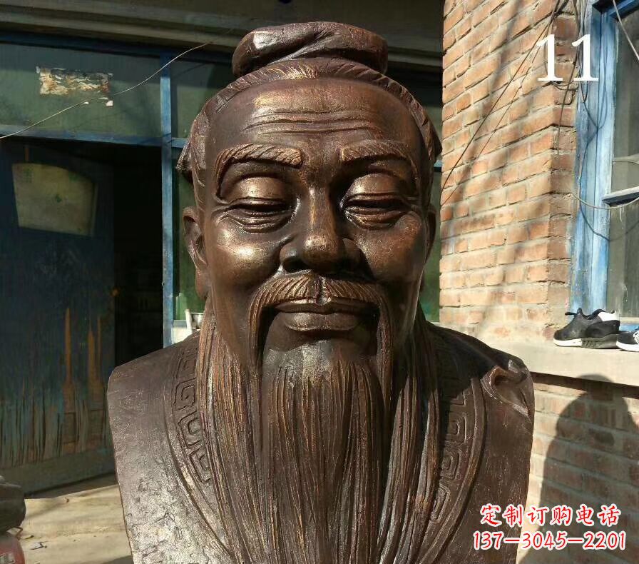 甘肃校园名人铜雕 人物雕塑