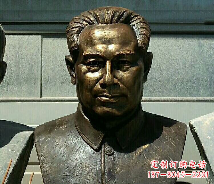 甘肃校园周恩来胸像铜雕