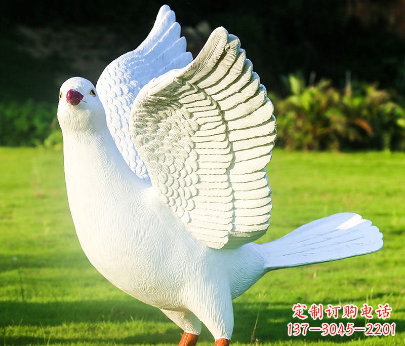 甘肃写真雕塑和平鸽