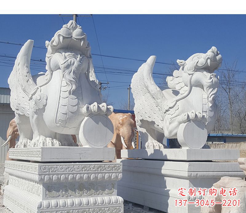 甘肃獬豸法院门口神兽石雕