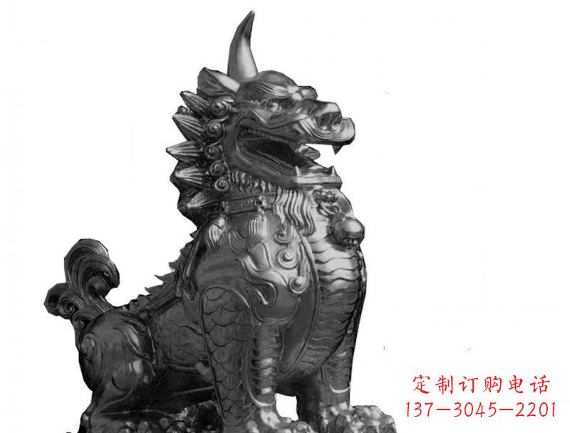 甘肃獬豸法院景观铜雕