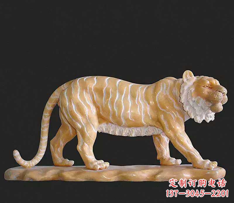 甘肃行走老虎石雕动物雕塑