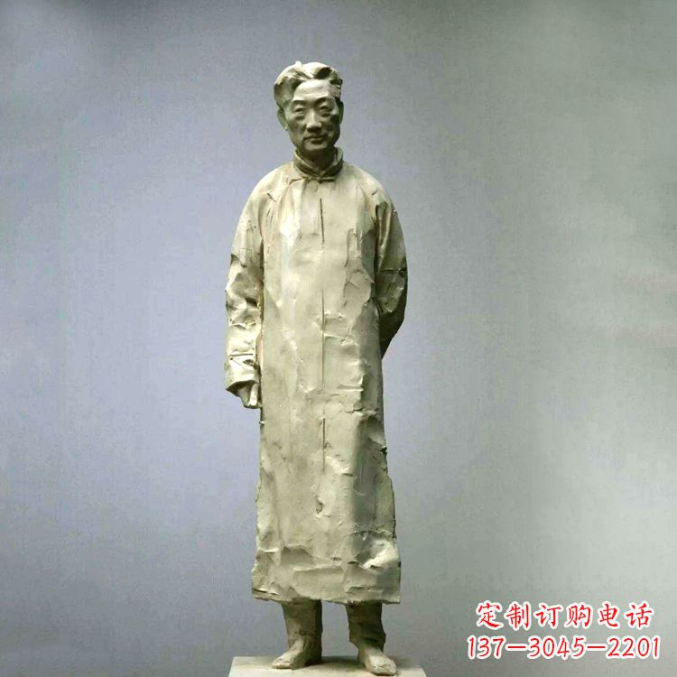甘肃徐悲鸿雕塑像石雕历史名人雕像
