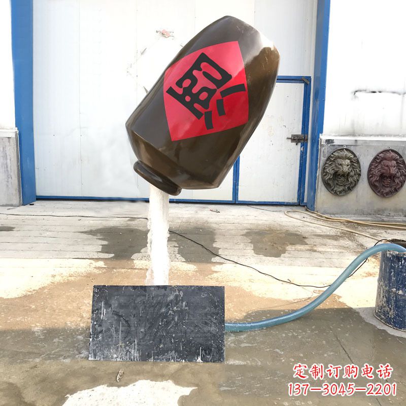 甘肃悬空酒壶流水喷泉