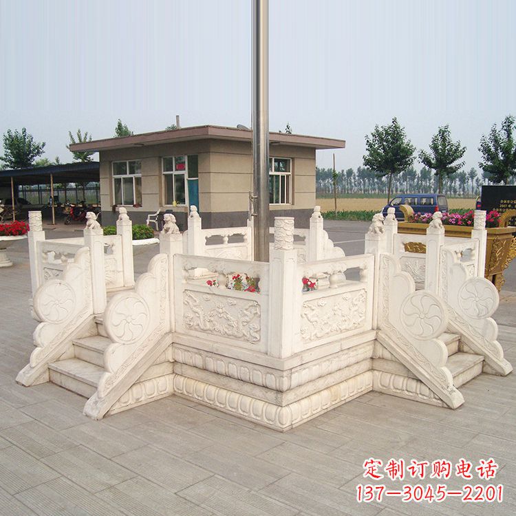 甘肃学校校园芝麻白广场升旗台