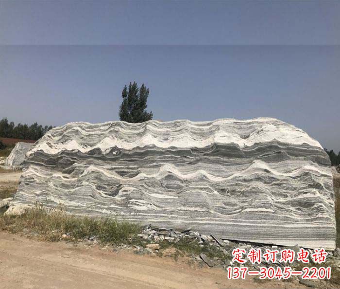 甘肃雪浪石假山公园景观石雕