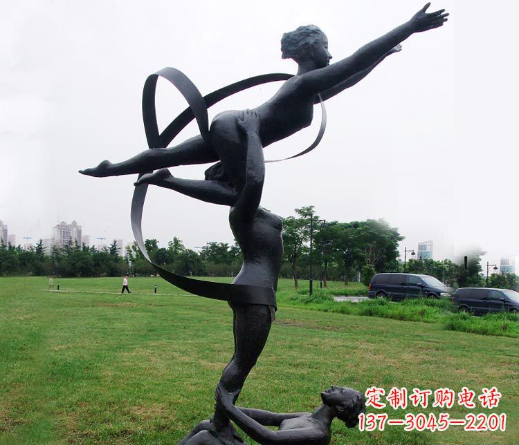 甘肃艺术体操运动员雕塑