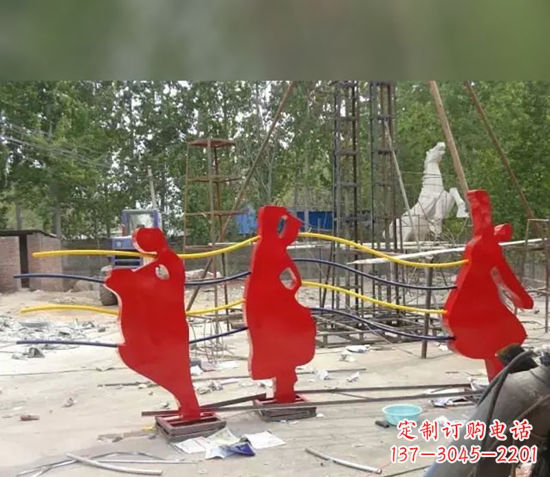 甘肃音符剪纸雕塑不锈钢