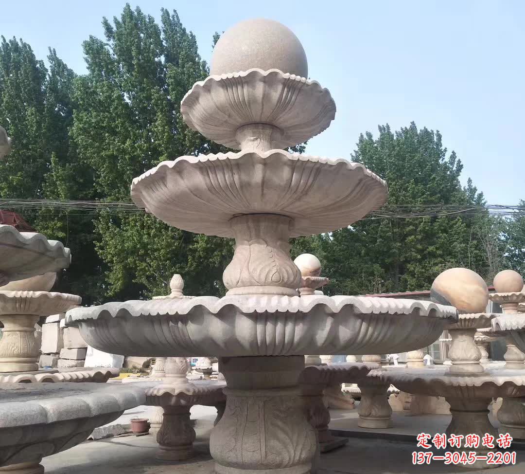 甘肃音乐风水球石雕