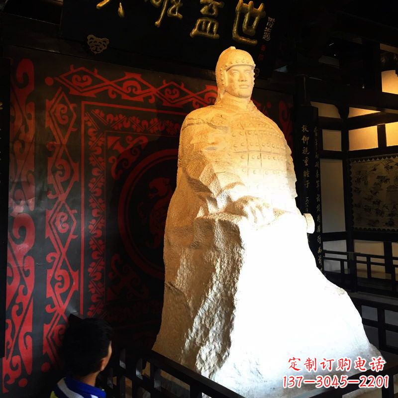 甘肃英雄盖世楚霸王石雕像