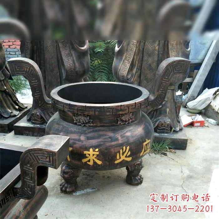 甘肃有求必应祈福铜雕香炉