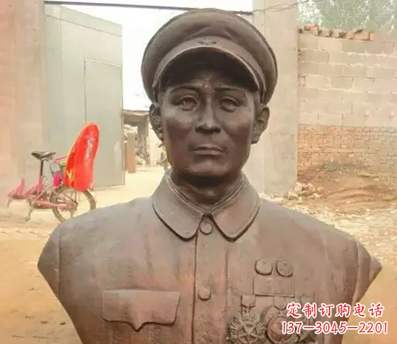 甘肃元帅名人胸像铜雕
