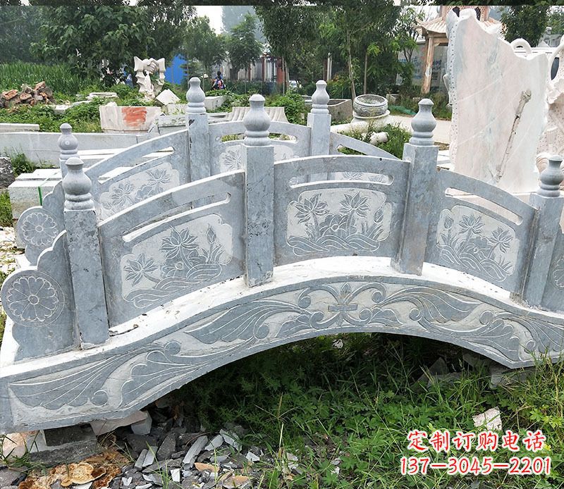 甘肃园林仿古石拱桥景观石雕 (3)