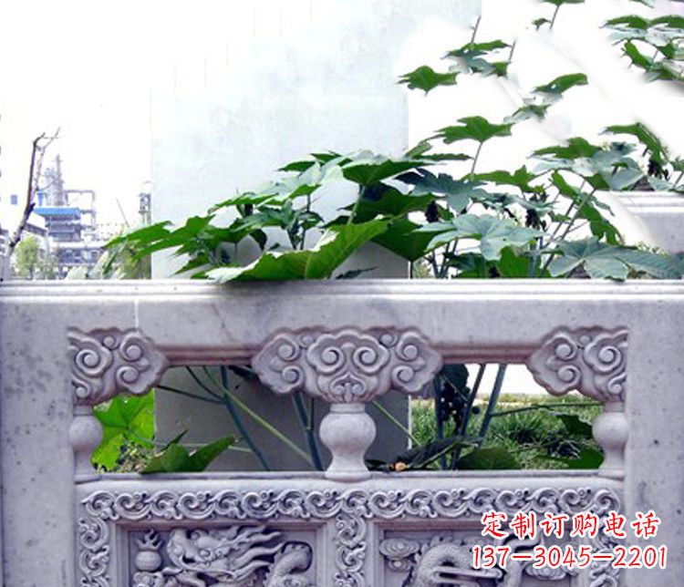 甘肃园林仿古石栏板景观石雕 (6)