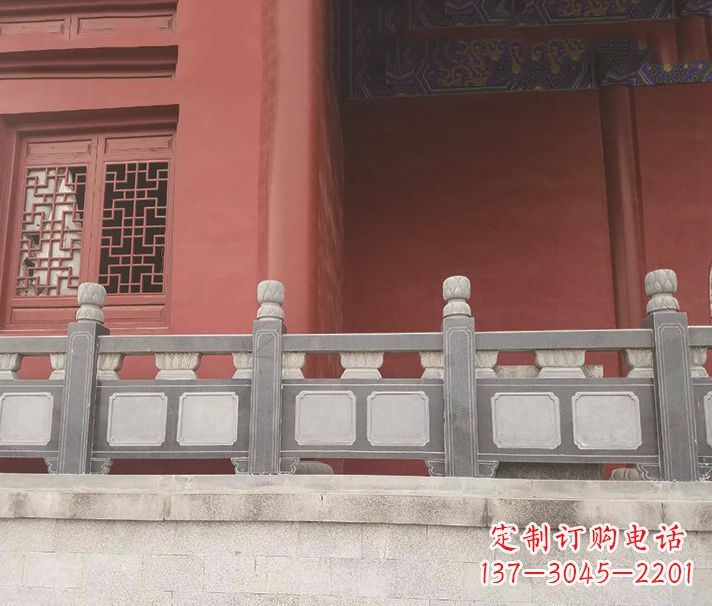 甘肃园林仿古石栏板景观石雕 (8)