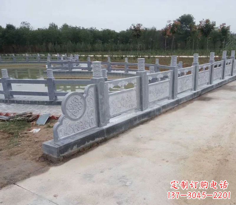 甘肃园林仿古石栏板景观石雕 (11)