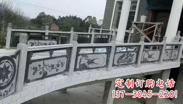 甘肃园林仿古石栏板景观石雕 (10)