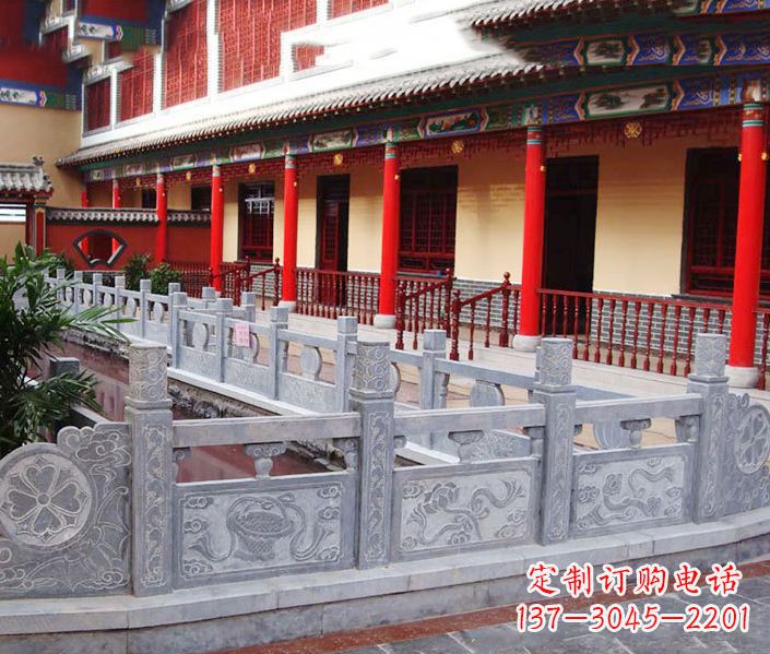 甘肃园林仿古石栏板景观石雕 (12)