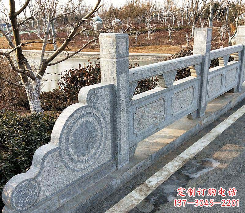 甘肃园林仿古石栏板景观石雕_1