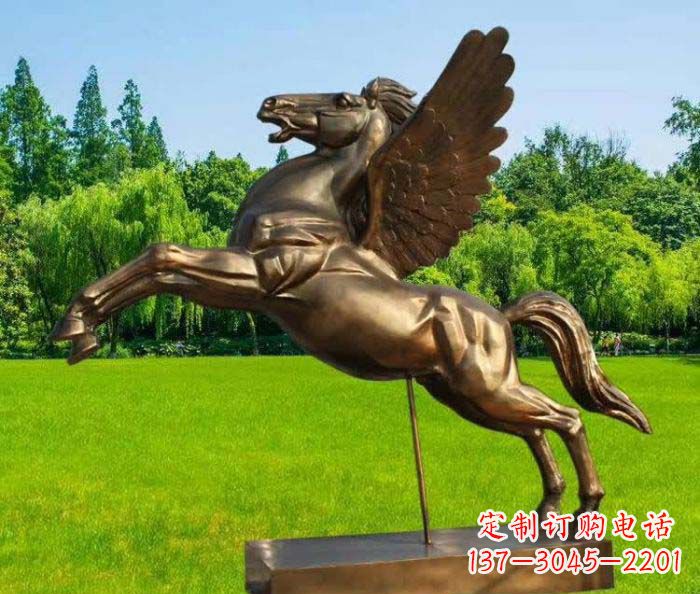 甘肃园林飞马铜雕