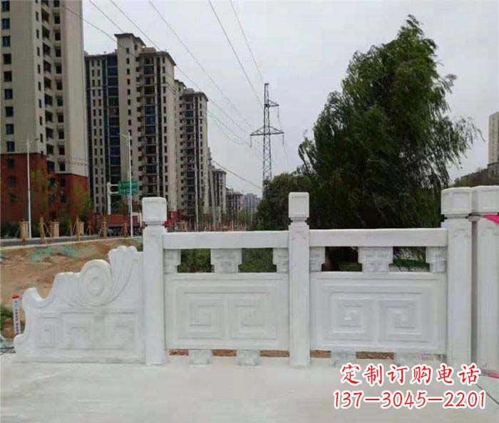甘肃园林景观大理石栏板石雕 (5)