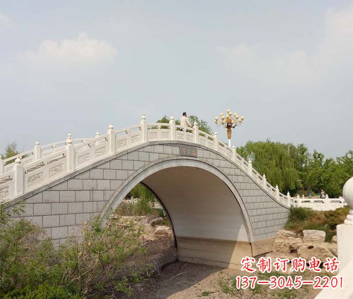 甘肃园林景观大理石桥栏板石雕 (6)
