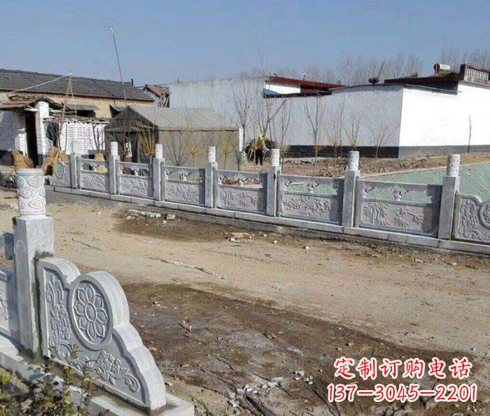 甘肃园林景观仿古栏板石雕
