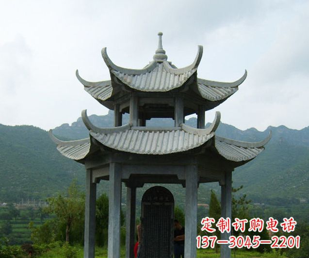 甘肃园林景观仿古凉亭石雕