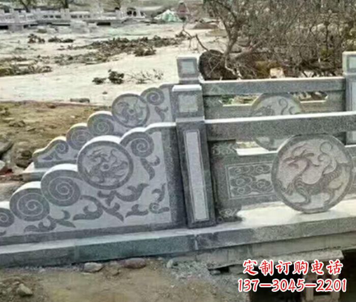 甘肃园林景观仿古石雕栏板 (10)