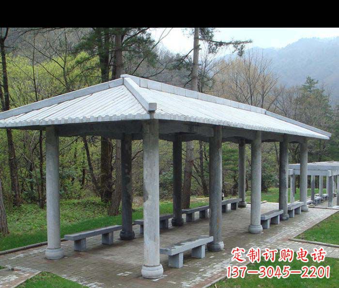 甘肃园林景观仿古石雕长廊