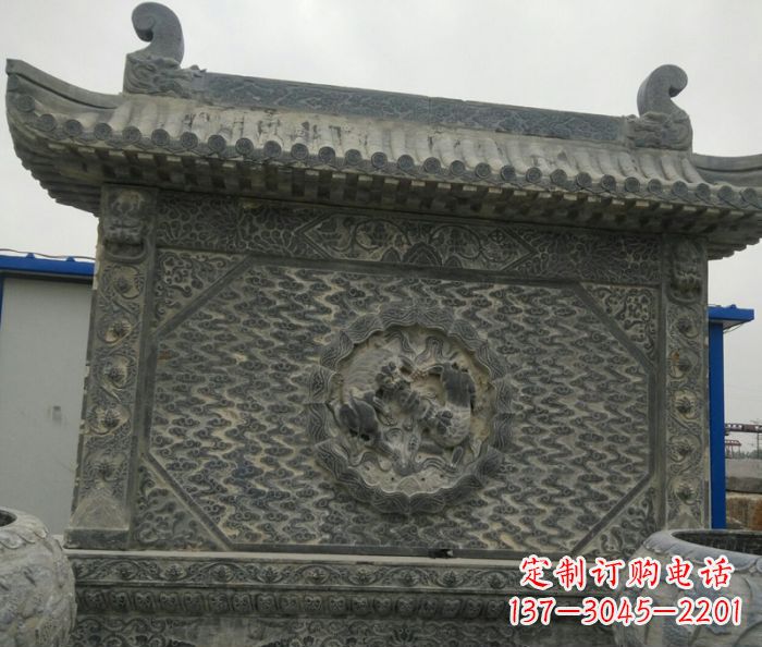 甘肃园林景观仿古石雕影壁