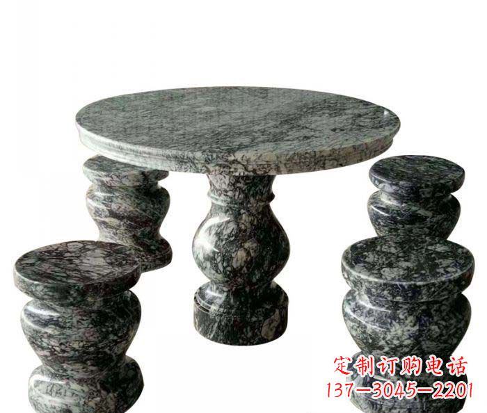 甘肃园林景观圆形石桌凳