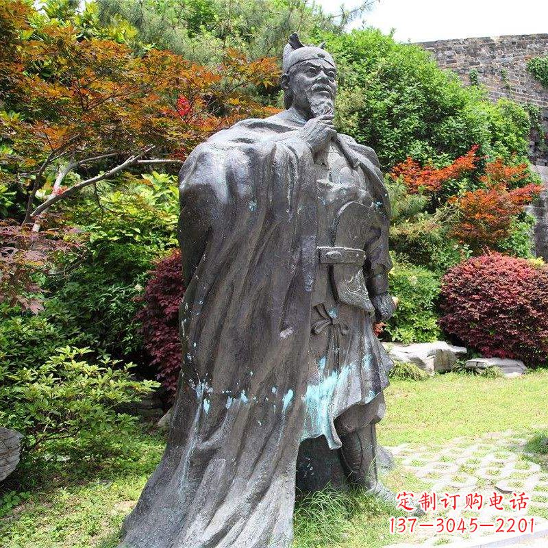 甘肃园林历史人物明太祖朱元璋雕塑