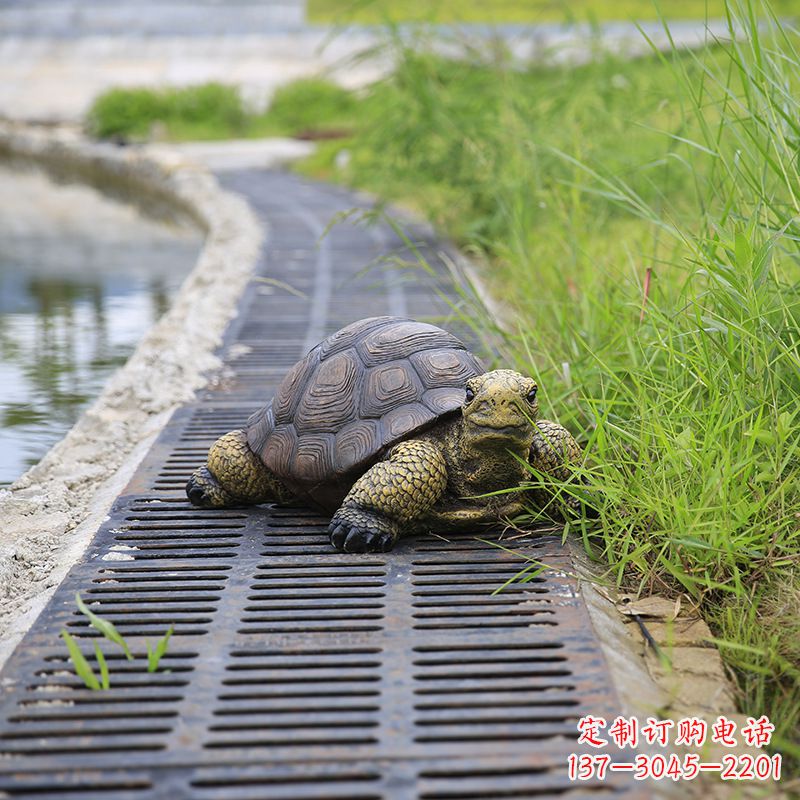 甘肃园林水景动物仿真乌龟雕塑