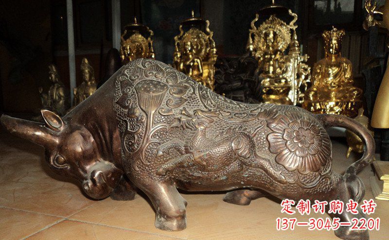 甘肃园林拓荒牛景观铜雕