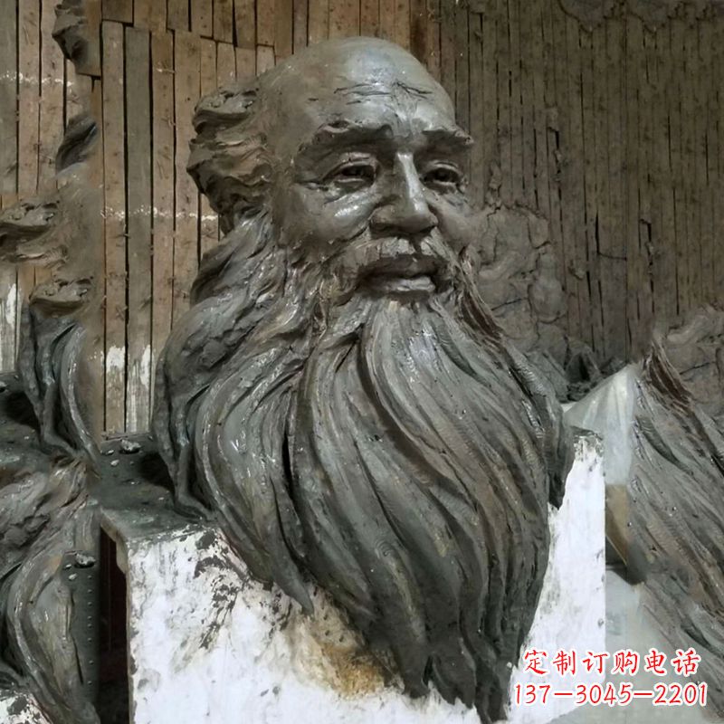 甘肃张大千头像雕塑泥稿